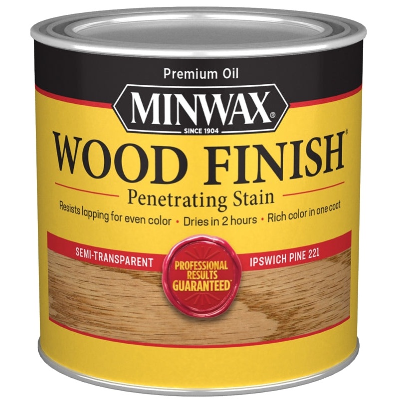 Minwax 222104444 Wood Stain, Ipswich Pine, Liquid, 0.5 pt, Can