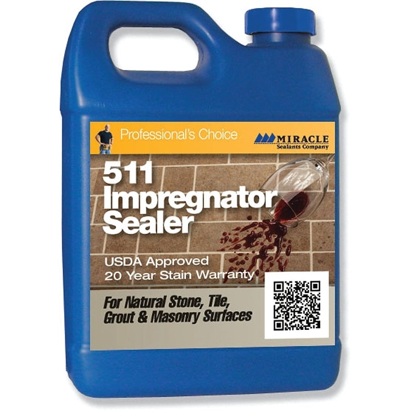 Miracle Sealants 511-QT-6/1 Impregnator Sealer, Liquid, Colorless, 1 qt, Can