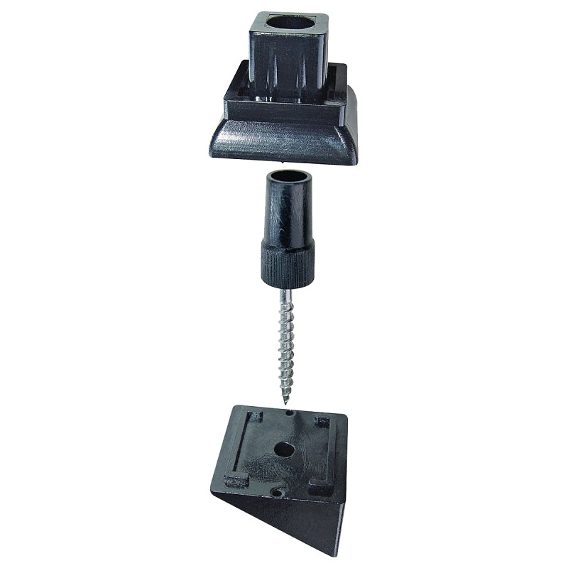 Nuvo Iron SQMSRA Series Stair Rail Connector, For: 3/4 in Square Balusters, Steel