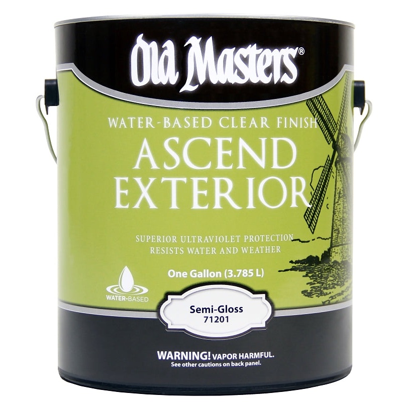 Old Masters Ascend Exterior 71201 Exterior Finish, Semi-Gloss, Liquid, 1 gal, Pack of 2