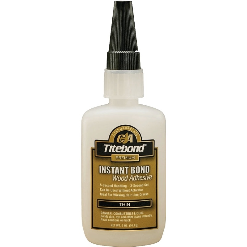 Titebond 6201 Wood Glue, Clear, 2 oz Bottle