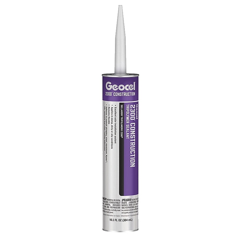 Geocel 2300 GC66100 Construction Tripolymer Sealant, Clear, 10.3 fl-oz Cartridge, Pack of 24