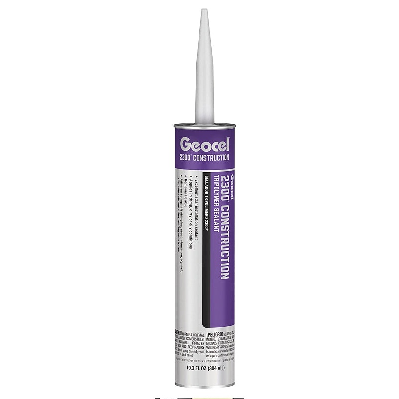 Geocel 2300 Series GC66101 Sealant, White, 4 days Curing, 40 to 140 deg F, 10.3 fl-oz Cartridge, Pack of 24