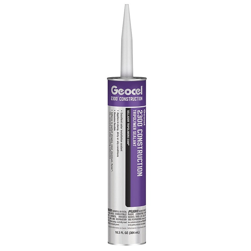 Geocel 2300 Series GC66102 Construction Tripolymer Sealant, Gray, 10.3 fl-oz, Cartridge, Pack of 24