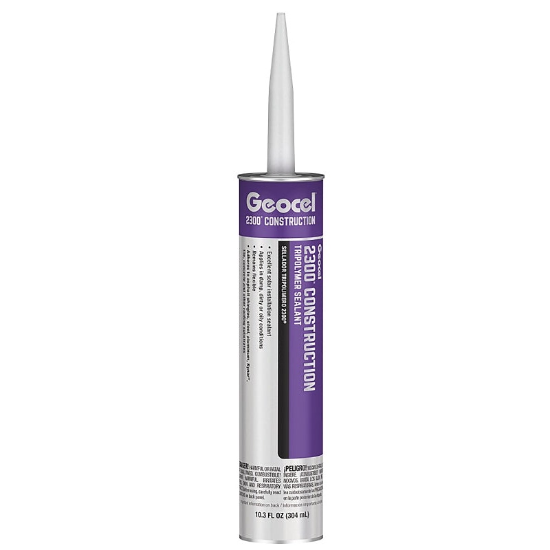 Geocel 2300 Series GC66103 Sealant, Black, 4 days Curing, 40 to 140 deg F, 10.3 fl-oz Cartridge, Pack of 24