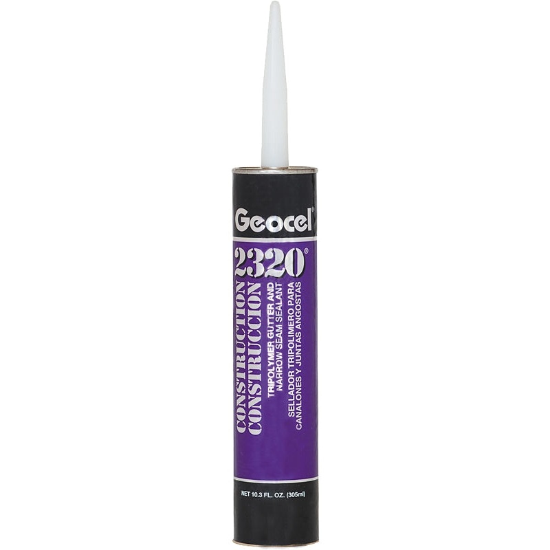 Geocel 2321 Series GC67101 Gutter and Narrow Seam Sealant, White, Liquid, 10.3 oz Cartridge, Pack of 24