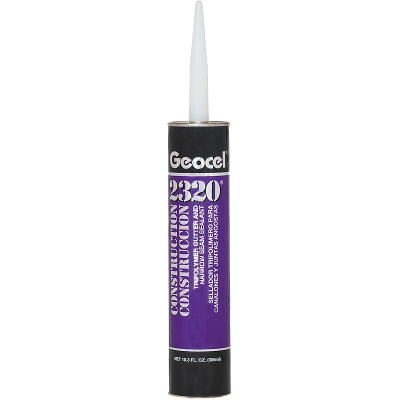 Geocel 2321 Series GC67102 Gutter and Narrow Seam Sealant, Aluminum Gray, Liquid, 10.3 oz Cartridge, Pack of 24