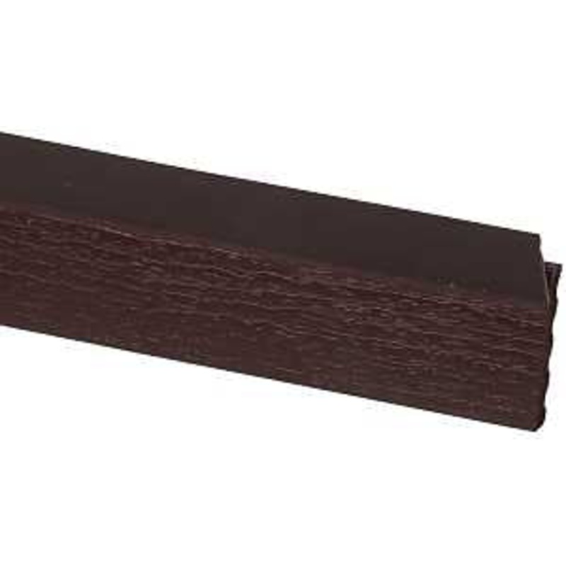 Gossen 236007707 Garage Door Weather Strip, 2 in W, 7/16 in Thick, 7 ft L, PVC, Brown, Pack of 15