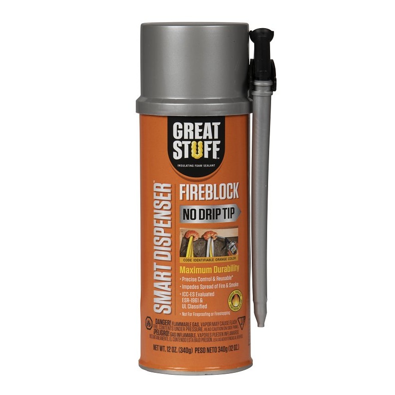 Great Stuff 99112831 Fireblock Insulating Foam Sealant, Orange