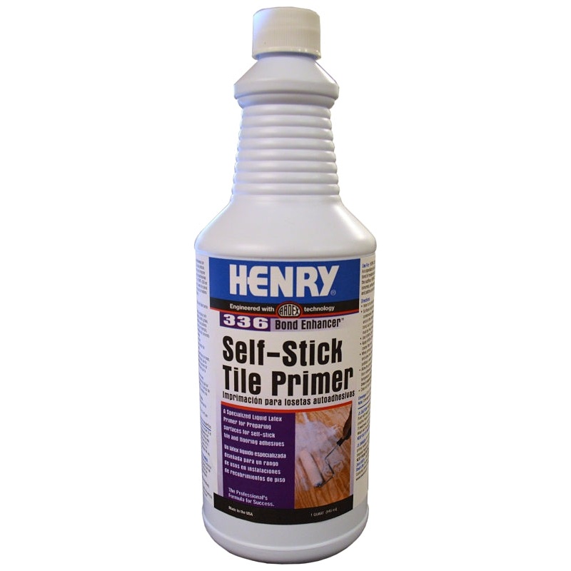 Henry 336 Series 12054 Floor Primer and Latex Liquid Additive, 1 qt, Milky White, Liquid, Pack of 12