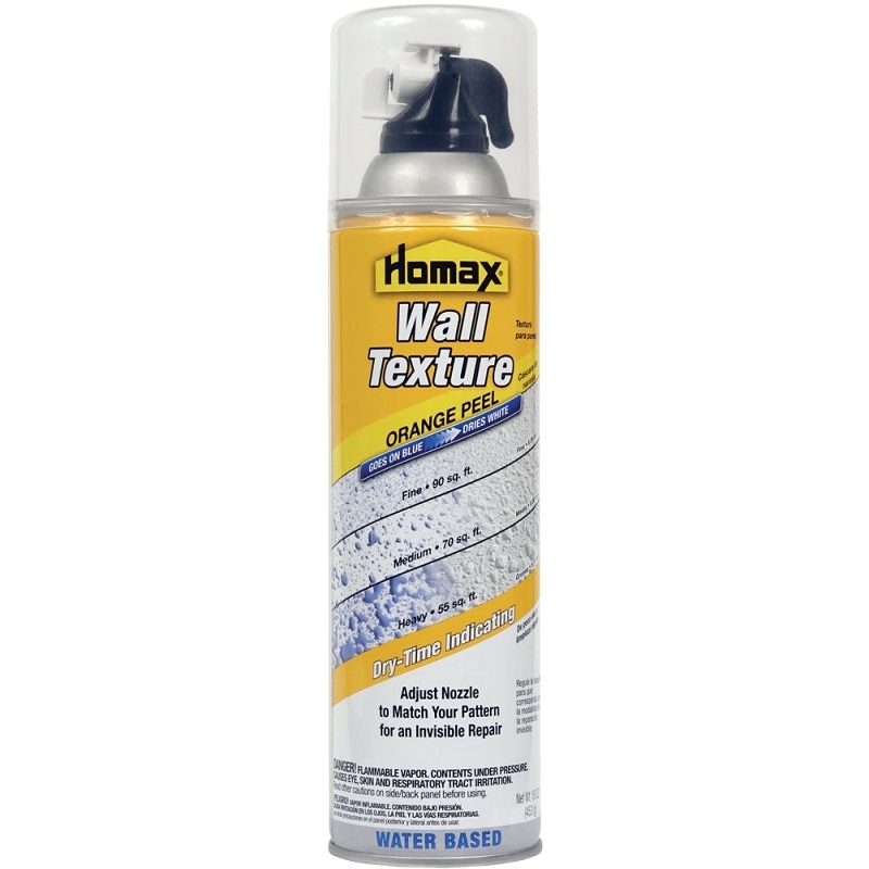 Homax 4096-06-06 Wall Texture, Aerosol Spray, Low, Blue, 16 oz Can, Pack of 6