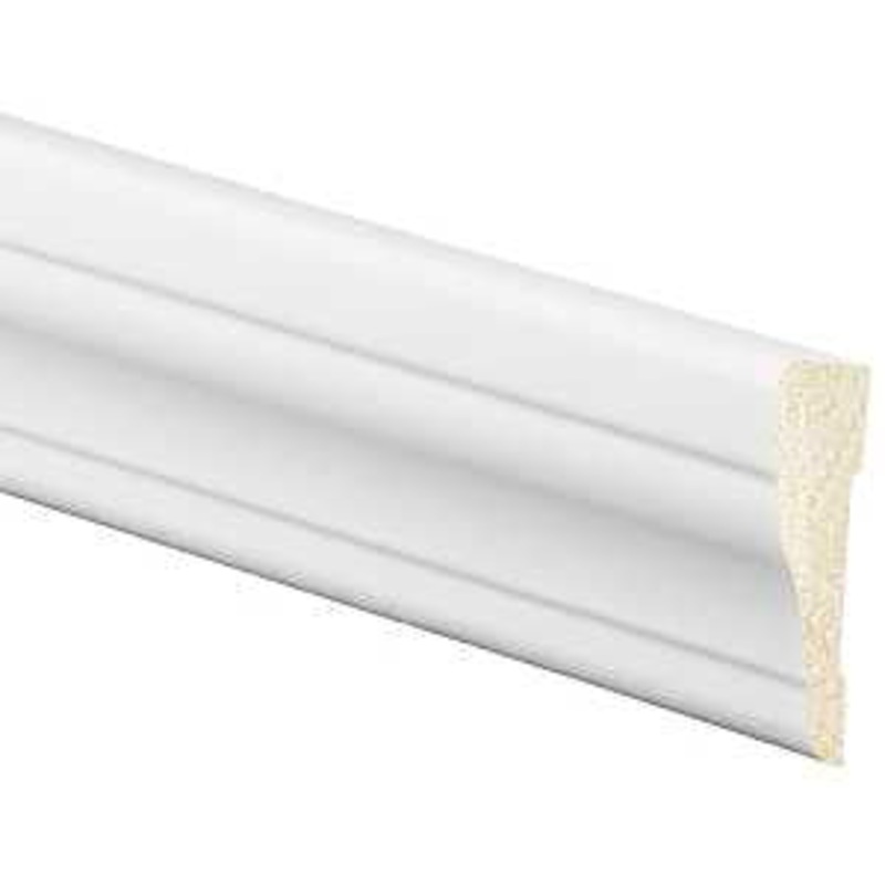 Inteplast Group 356 Series 53560700032 Casing Moulding, 7 ft L, 2-3/8 in W, 11/16 in Thick, Smooth Profile, Polystyrene, Pack of 15
