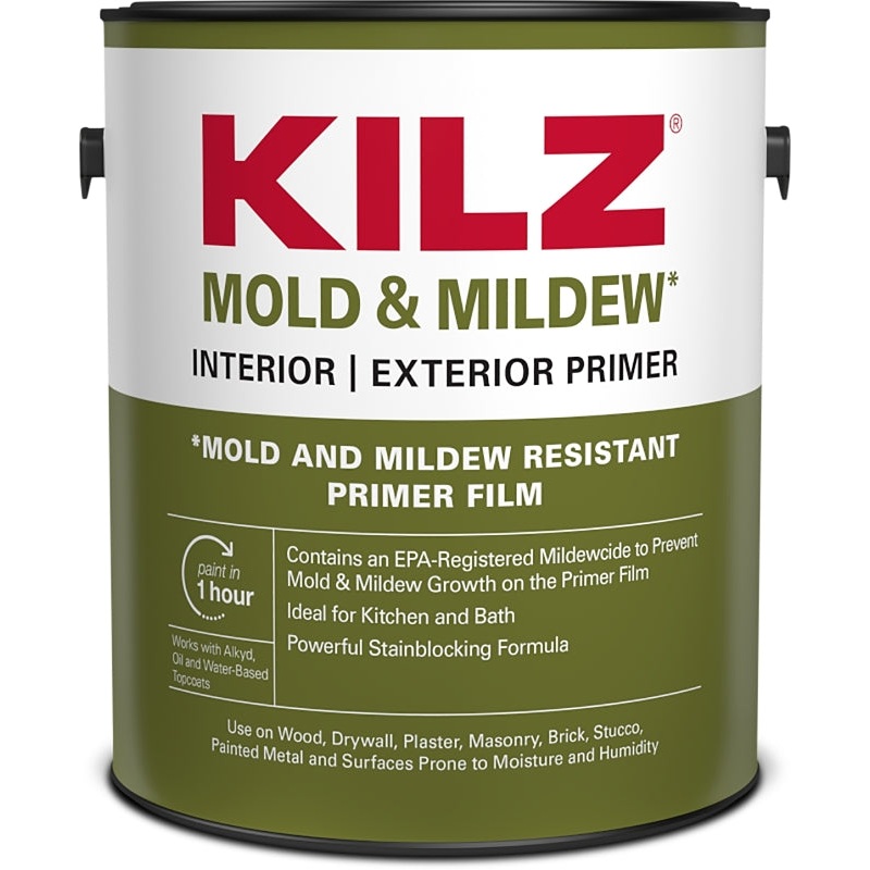 Kilz L204611 Primer, 300 to 400 sq-ft/gal Coverage Area, 1 gal, Pack of 4