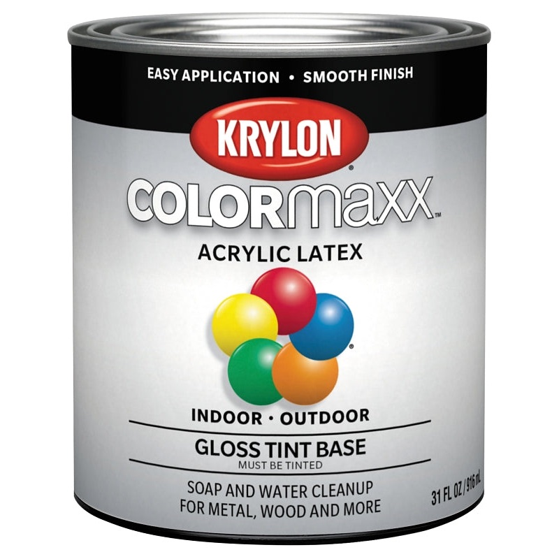 Krylon K05654007-14 Colormaxx Paint, Gloss, 1 qt