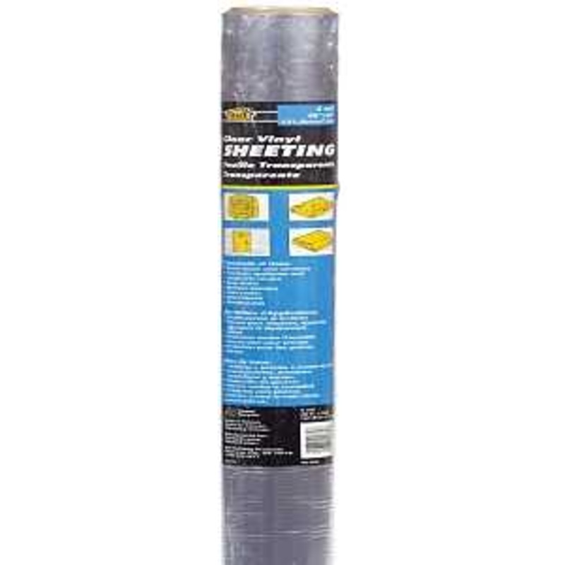 M-D 04796 Weatherstrip Sheeting, 8 mil Thick, 25 ft L, 48 in W, Clear