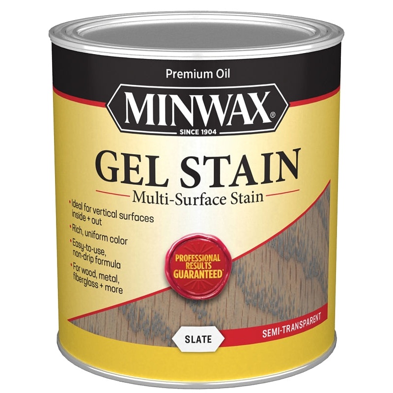 Minwax 616120444 Gel Stain, Slate, 1 qt