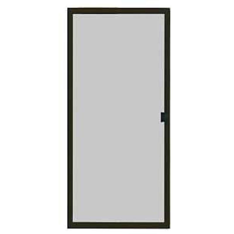 Screen Tight PSD36B Series Patio Screen Door, 36 in W Opening, 77-3/8 to 80 in H Opening, Aluminum Frame, Bronze
