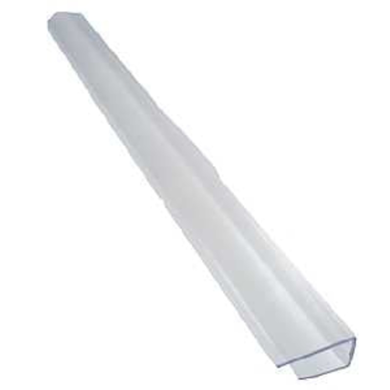 Tuftex 853 Multi-Wall U-Channel, 8 ft L, Polycarbonate, Clear