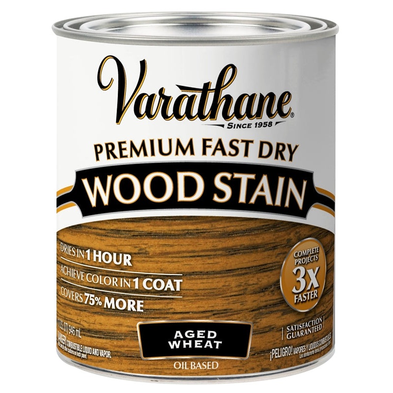 Varathane 333660 Premium Stain, Aged Wheat, Liquid, 1 qt