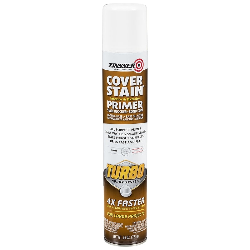 Zinsser 352066 Primer, White, 26 oz, Aerosol Can