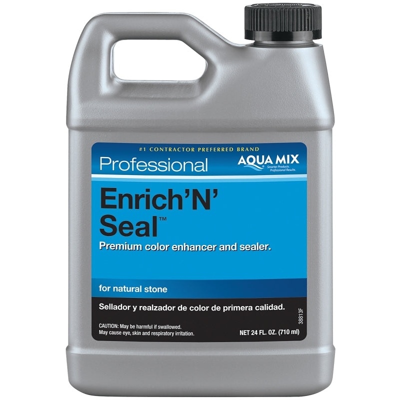 CUSTOM AquaMix Enrich n Seal AMES24Z Tile Sealer, Liquid, Clear, 24 oz, Bottle