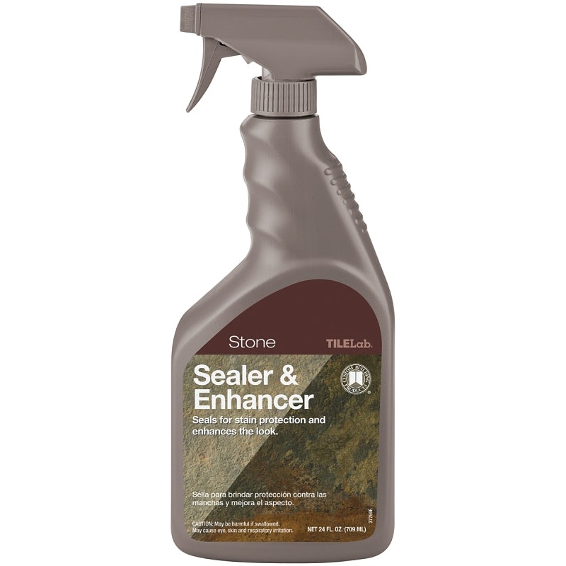 CUSTOM TileLab TLSES24Z Stone Sealer and Enhancer, Liquid, Milky White, 24 oz, Spray Bottle
