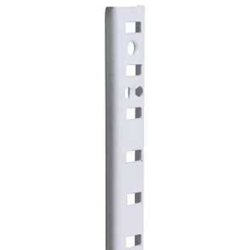 Knape & Vogt 255 Series 255 WH 48 Pilaster Standard, Mortise-Mount, Specifications: 23 ga Thickness, 48 in Size, 500 lb