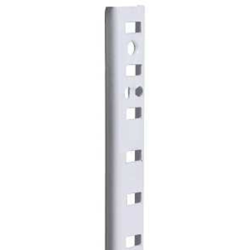 Knape & Vogt 255 Series 255 WH 96 Pilaster Standard, Mortise-Mount, Specifications: 23 ga Thickness, 96 in Size
