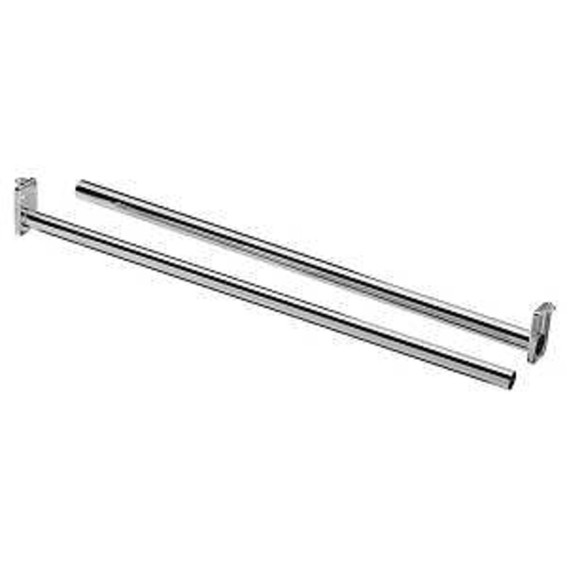 National Hardware DPV209 N338-335 Closet Rod, 72 to 120 in L, Steel, Bright