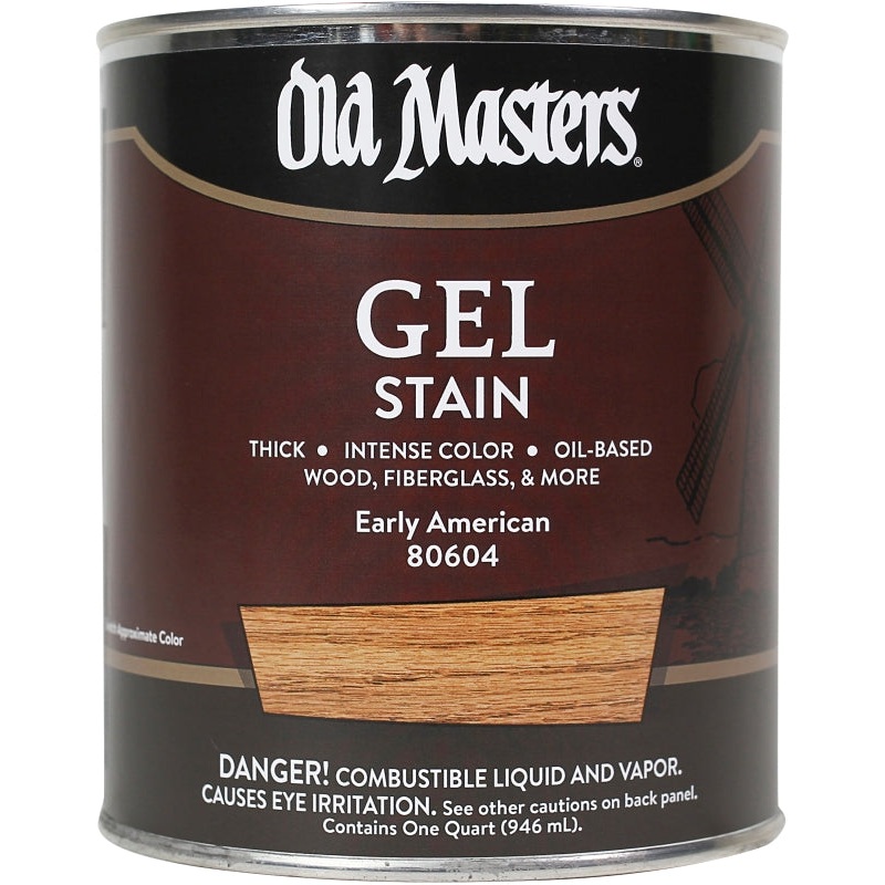 Old Masters 80604 Gel Stain, Early American, Liquid, 1 qt, Can