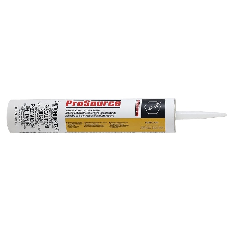 Prosource 27523 Subfloor Adhesive, 28 oz, Applicable Materials: Lumber, Pack of 12