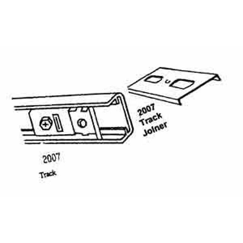 Renin HW1703BW08B005912 Door Track, Steel, 59-3/4 in L
