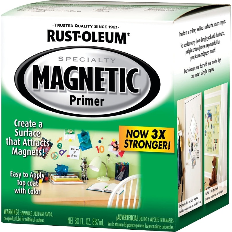 Rust-Oleum 247596 Magnetic Primer, Smooth, Liquid, 1 qt, Can
