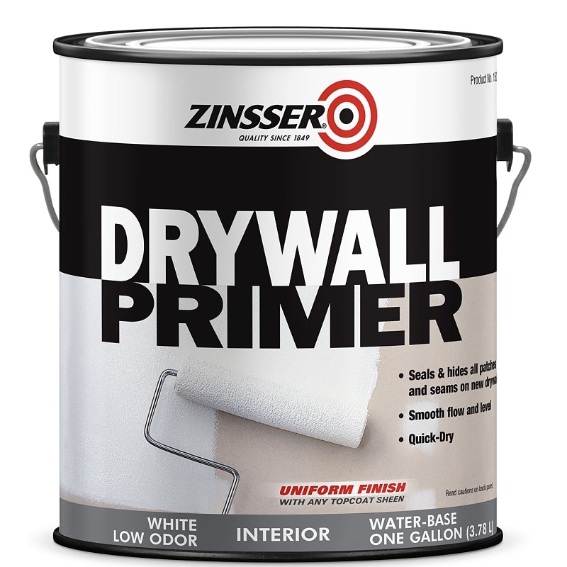 Zinsser 01501 Primer, 400 sq-ft Coverage Area, White, 1 gal, Pack of 4