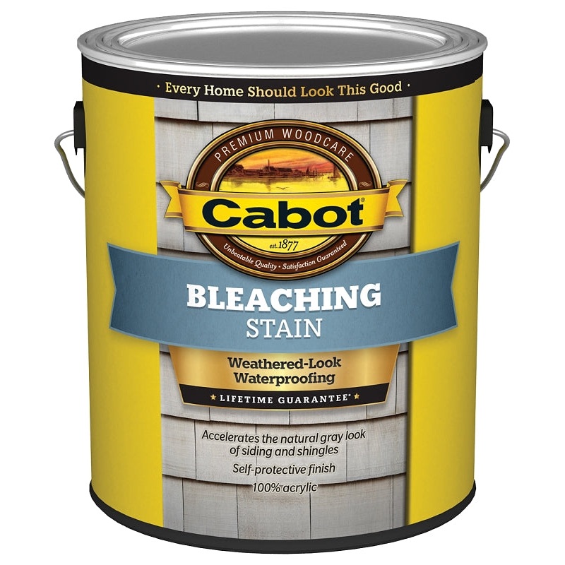 Cabot 140.0010241.007 Bleaching Oil Stain, Natural Gray, Liquid, 1 gal, Pack of 4