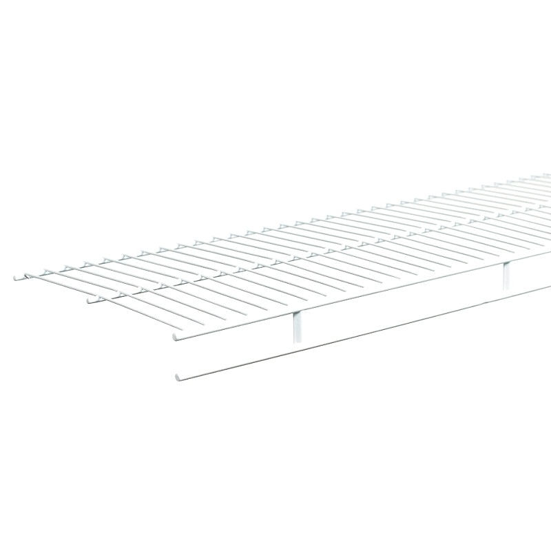 ClosetMaid 37300 Wire Shelf, 1-Level, 12 in L, 144 in W, Steel, White, Pack of 6