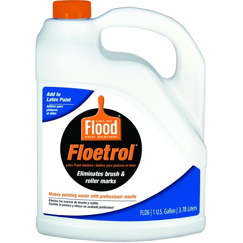 Flood FLD6-01 Latex-Based Paint Additive, White/Yellow, Liquid, 1 gal, Can, Pack of 4