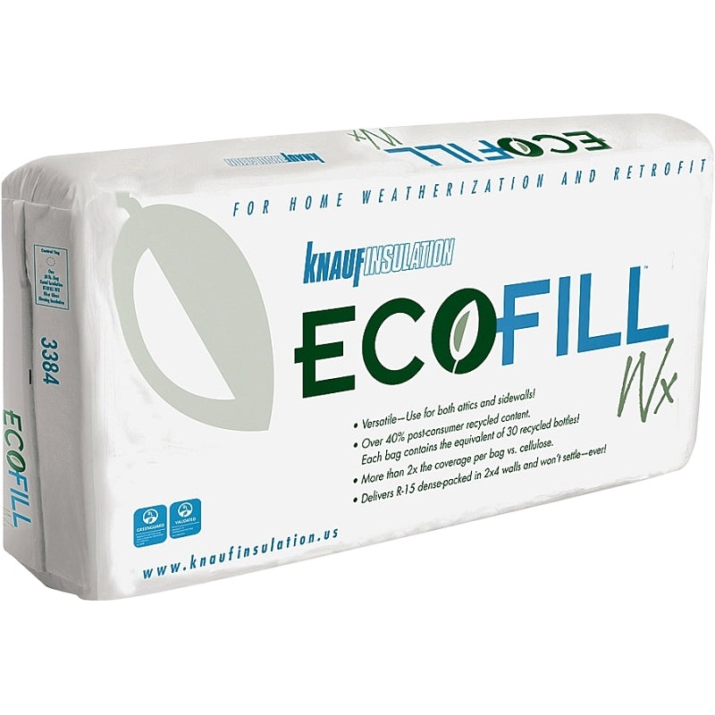 Knauf Insulation ECOFILL WX Series 3384 Insulation, 40 in L, 20 in W, Fiberglass/Steel