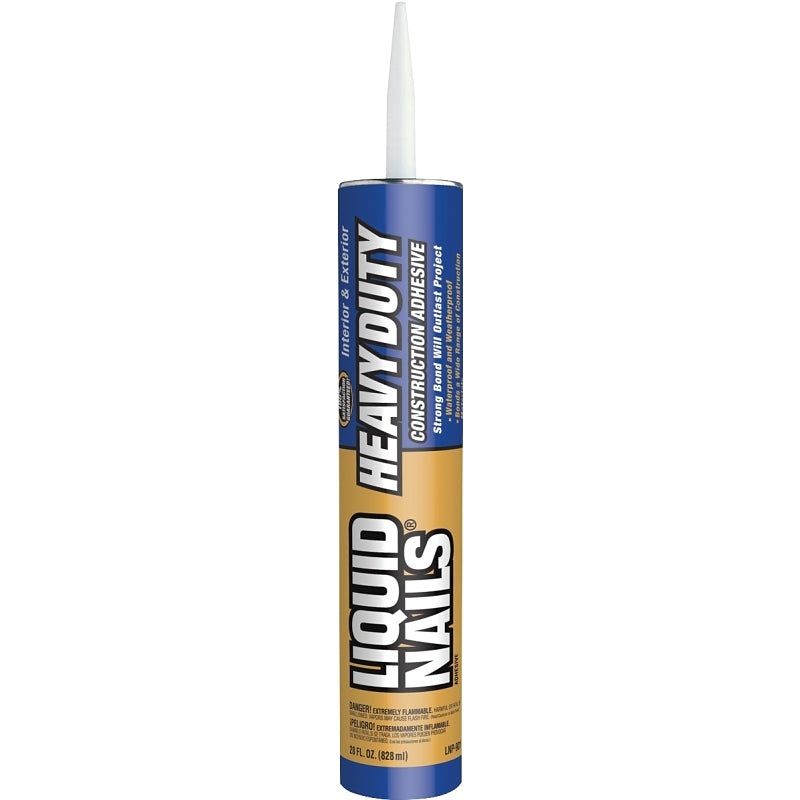 Liquid Nails LNP-90128 Construction Adhesive, Off-White, 28 oz Cartridge, Pack of 12