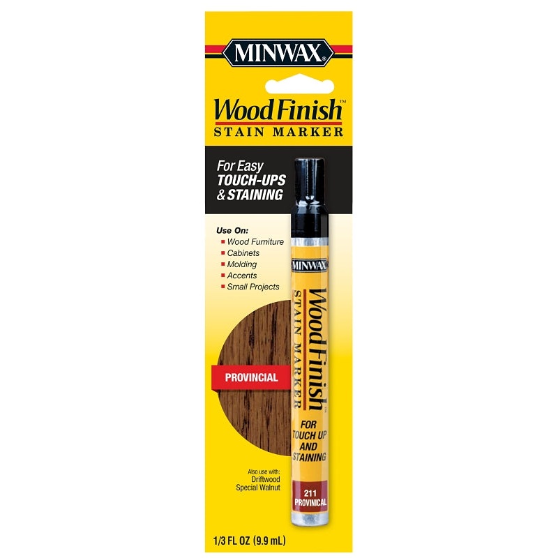 Minwax 63482000 Touch-Up Marker, Provincial, Liquid, 0.33 oz