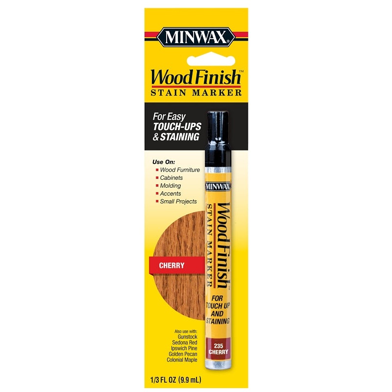 Minwax 63486000 Touch-Up Marker, Cherry, Liquid, 0.33 oz