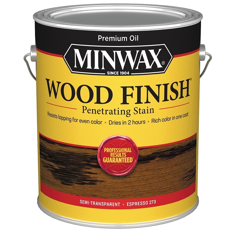 Minwax 711500000 Wood Stain, Espresso, Liquid, 1 gal, Can, Pack of 2