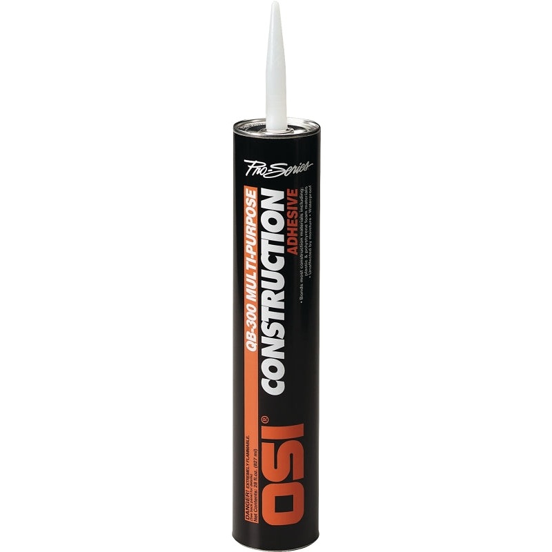 OSI 827628 Construction Adhesive, Beige, 28 oz Cartridge, Pack of 12