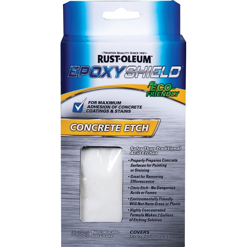 Rust-Oleum 238475 Concrete Etch, Granular, White, 2 gal, Pouch, Pack of 6