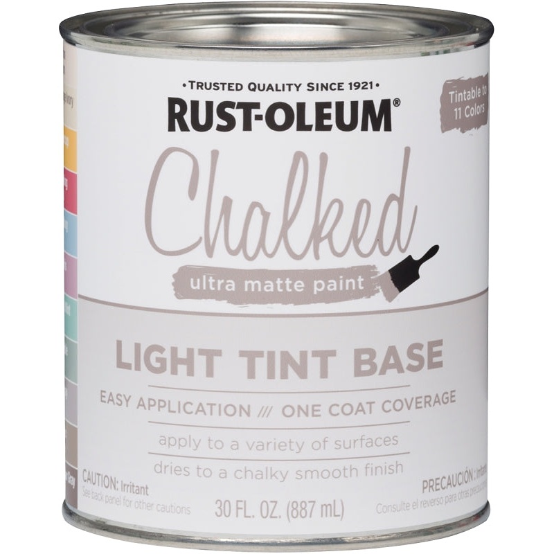 Rust-Oleum 287688 Chalk Paint, Chalk/Ultra Matte, 30 oz, Pack of 2