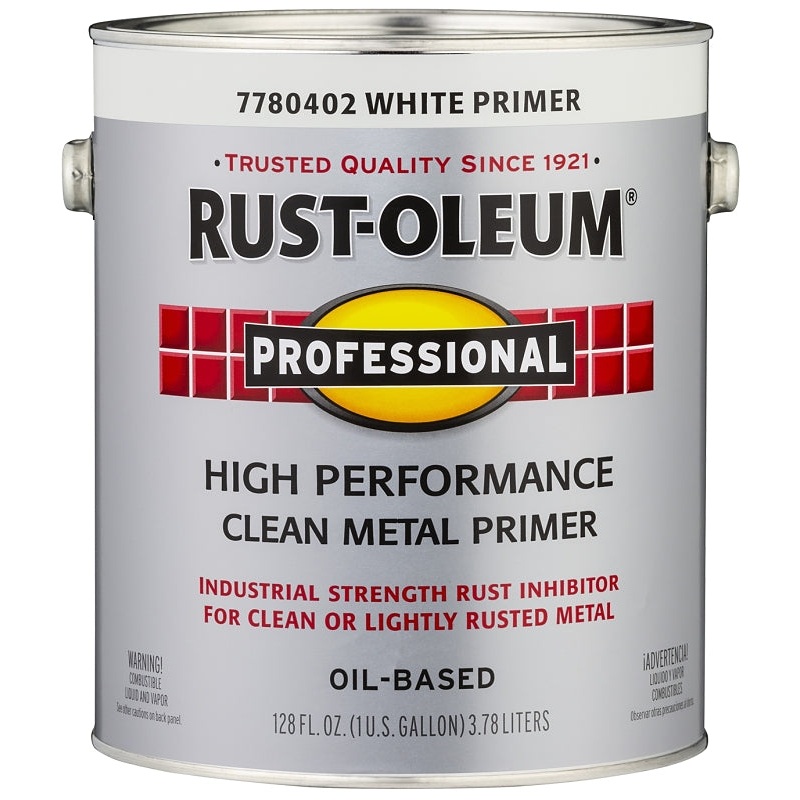 Rust-Oleum 7780402 Primer, Flat, White, 1 gal Pail, Pack of 2