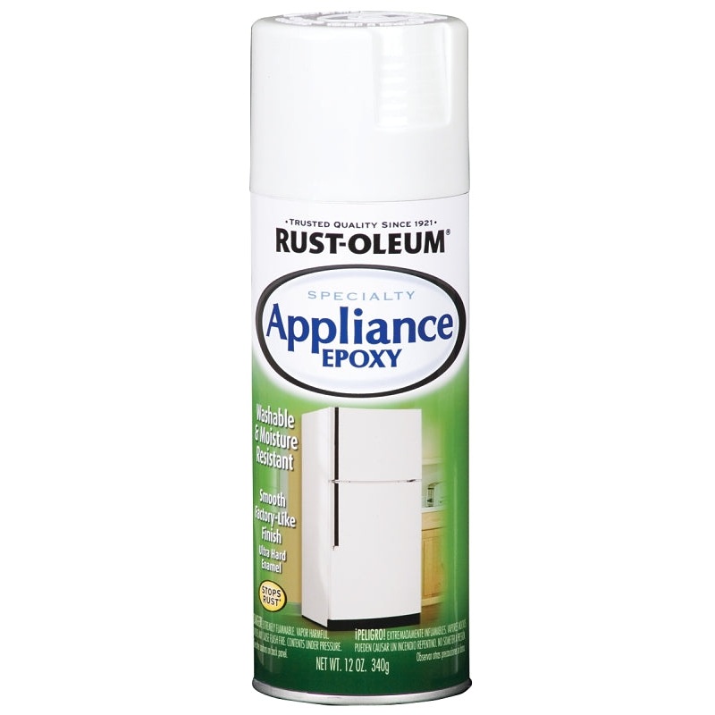 Rust-Oleum 7881830 Appliance Epoxy Spray, Gloss, White, 12 oz, Can
