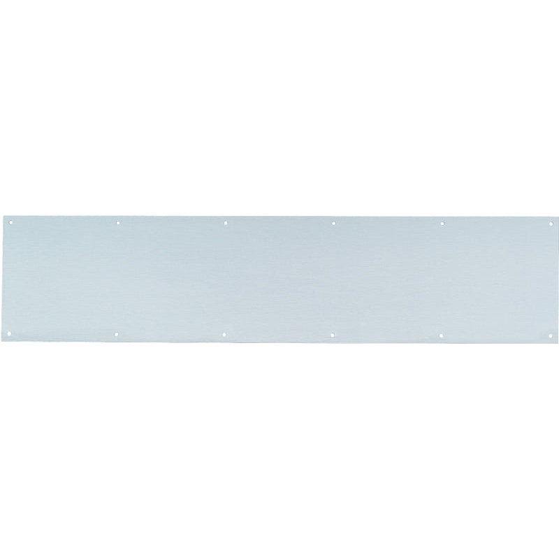 Schlage C8400PA28 8X34 Kick Plate, 34 in L, 8 in W, Aluminum, Anodized