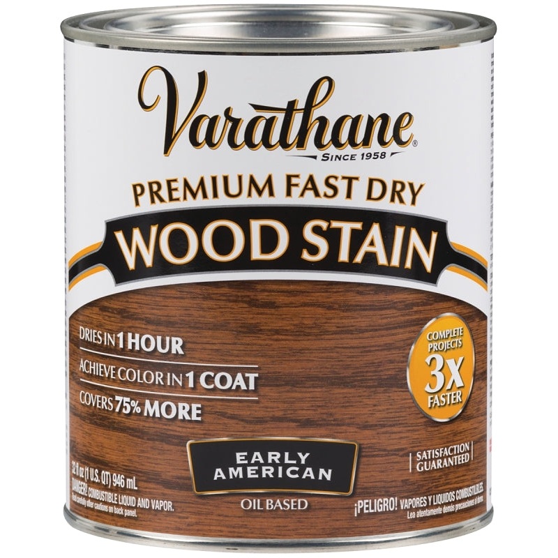 Varathane 262005 Wood Stain, Early American, Liquid, 1 qt, Can, Pack of 2