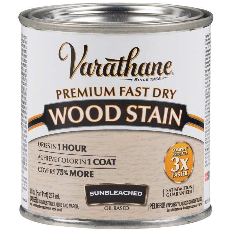 Varathane 262030 Wood Stain, Sun Bleached, Liquid, 0.5 pt, Can